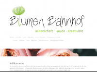 blumen-bahnhof.ch Webseite Vorschau