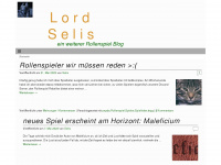 lord-selis.de Webseite Vorschau