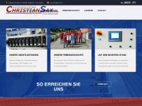 christian-sax.de Webseite Vorschau