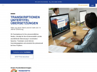transkripto.de Webseite Vorschau