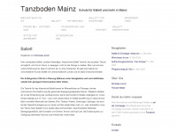 tanzboden-mainz.de Webseite Vorschau