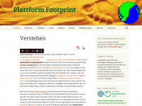plattform-footprint.de Webseite Vorschau