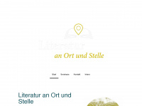 literatur-an-ort-und-stelle.de Webseite Vorschau