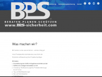 bps-sicherheit.com Webseite Vorschau