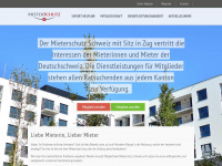 mieterschutz-deutschschweiz.ch Webseite Vorschau