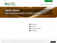 legalis-science.ch Webseite Vorschau