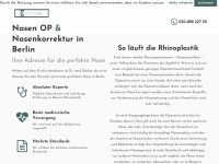 nasenkorrektur-operation-berlin.de Webseite Vorschau