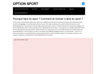 option-sport.fr Webseite Vorschau