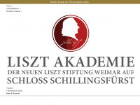 liszt-akademie-schillingsfuerst.de Webseite Vorschau