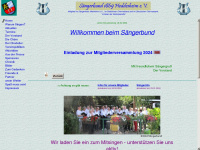 gv-saengerbund.de Webseite Vorschau