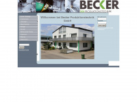 becker-pfinztal.de Webseite Vorschau