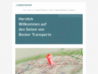 becker-transporte.de Webseite Vorschau