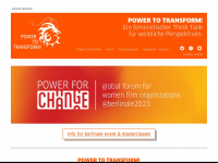 power-to-transform.org Webseite Vorschau