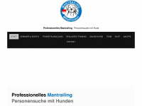 mantrailing-mittelfranken.com Webseite Vorschau