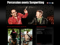 percussionmeetssongwriting.de Webseite Vorschau