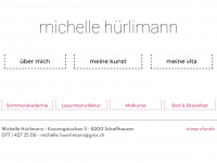 michellehuerlimann.ch Webseite Vorschau