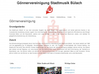goennervereinigung-smb.ch Webseite Vorschau