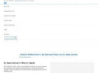 zahnarzt1210.at Webseite Vorschau