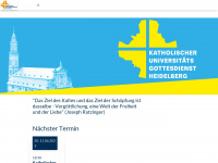universitätsgottesdienst-heidelberg.de Webseite Vorschau