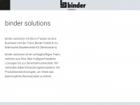 binder-solutions.com Webseite Vorschau