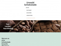 urwaldschokolade.org Webseite Vorschau