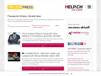 yellowpress.ch Webseite Vorschau