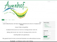 auenhof.bio Webseite Vorschau