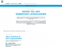 wimberger-akademie.at Webseite Vorschau