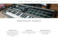 keyboard-lernen.info Webseite Vorschau