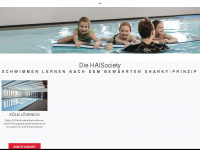 sharky-schwimmschule.de Webseite Vorschau