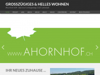 ahornhof.ch Webseite Vorschau