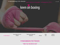 keenonboxing.ch Webseite Vorschau