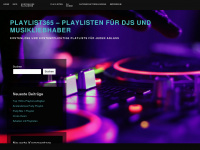 playlist365.de Webseite Vorschau