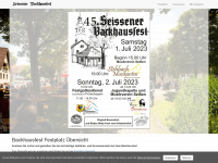 backhausfest-seissen.de Webseite Vorschau