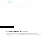 amanahof.net Webseite Vorschau