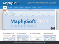 maphysoft.net Webseite Vorschau