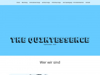 the-quintessence.com Webseite Vorschau