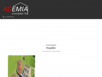 ademia.ch Webseite Vorschau