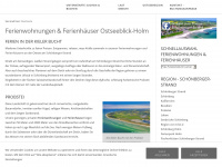 ostseeblick-holm.de Webseite Vorschau