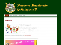 bergemer-musikverein.de Webseite Vorschau