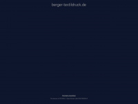 berger-textildruck.de Webseite Vorschau