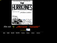 hurricanes-oldieband.de Webseite Vorschau