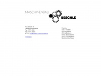 beschle-maschinenbau.de Webseite Vorschau