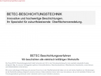 betec.net Webseite Vorschau