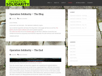 operation-solidarity.org Webseite Vorschau