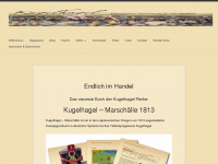 kugelhagel-tabletop.de Webseite Vorschau