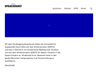 sprachkunst.uni-ak.ac.at Webseite Vorschau