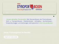 styroporboxen-online.de Webseite Vorschau