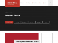 speak-metal.de Webseite Vorschau