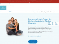zahnspangen.ch Webseite Vorschau
